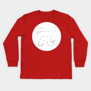 Pi by numbers Kids Long Sleeve T-Shirt